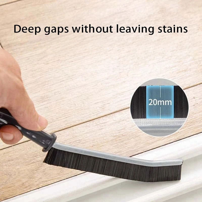 4Pcs Hard Bristle Crevice Cleaning Brush Prime Premium Grade Crevice Cleaning Brush Durable Bathroom And Kitchen Black