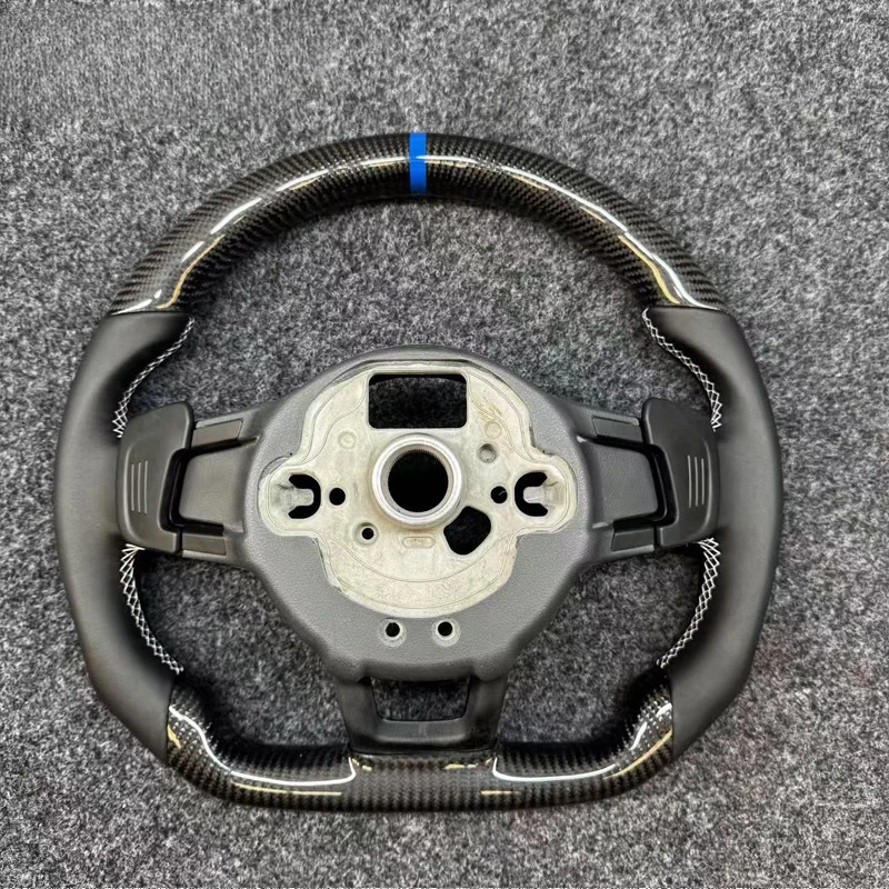 For Toyota Camry Modified F1 Style Bull Horn Carbon Fiber Racing Steering Wheel With  Horn Cover