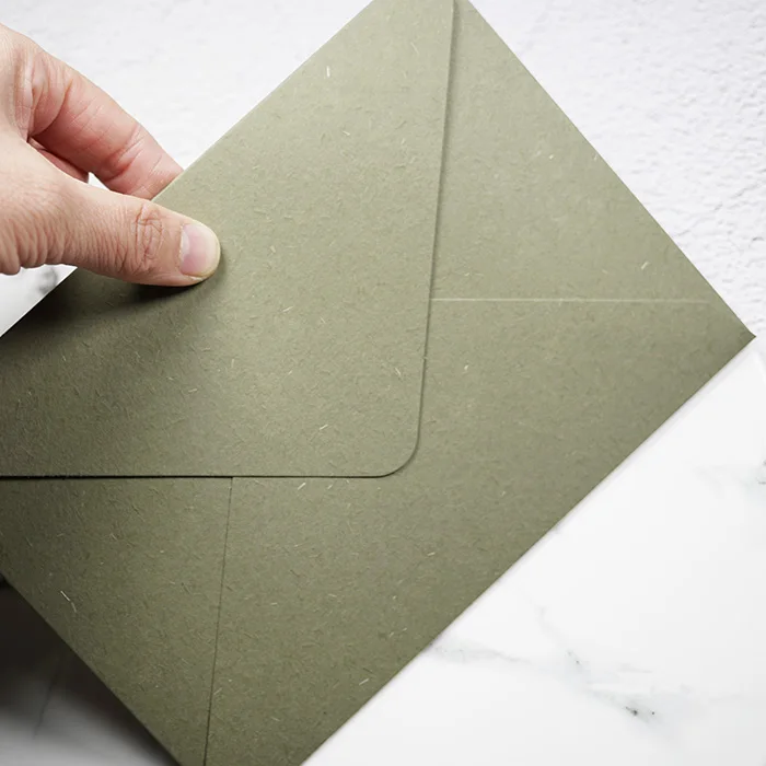 Retro Avocado Groen Papier Enveloppen Met Voering Voor Bruiloft Uitnodiging Envelop Wenskaart Tas