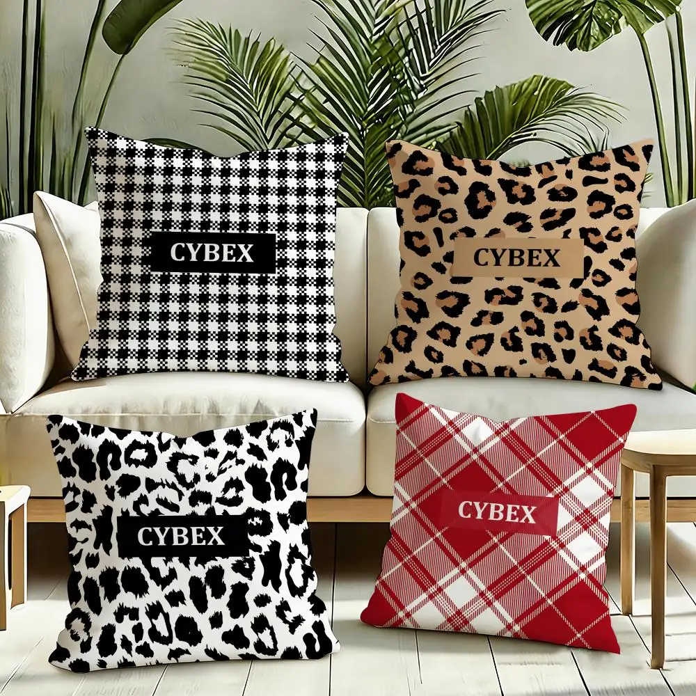 Brand C-CYBEX Cushion Cover Reversible Plush Pillow Cover Soft Fluffy  Home Decor for Sofa Bedroom