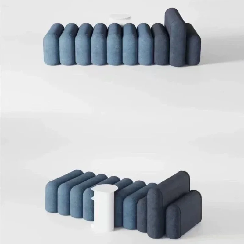 Sofa rest stool bedroom bedside stool designer light luxury home shoe change stool fabric simple living room shopping mall seat