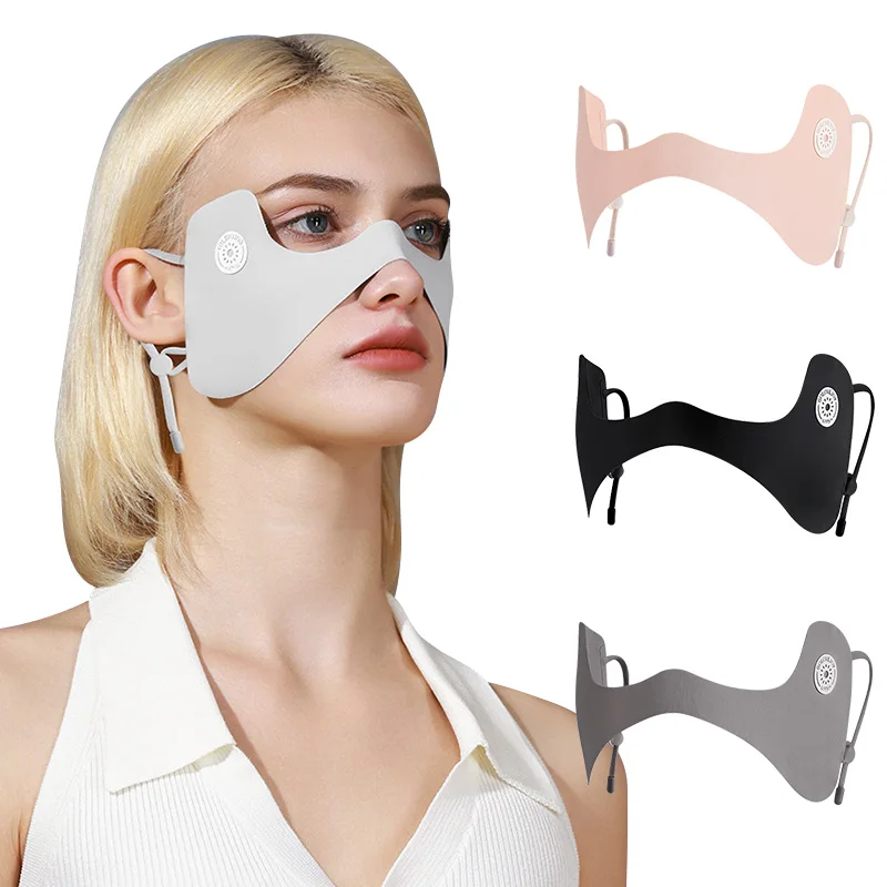 Fashion Punk Sunscreen Mask Anti-UV Eye Protection Mask Women Men Hip Hop Mask Summer Driving Cycling Running Sport Face Masks