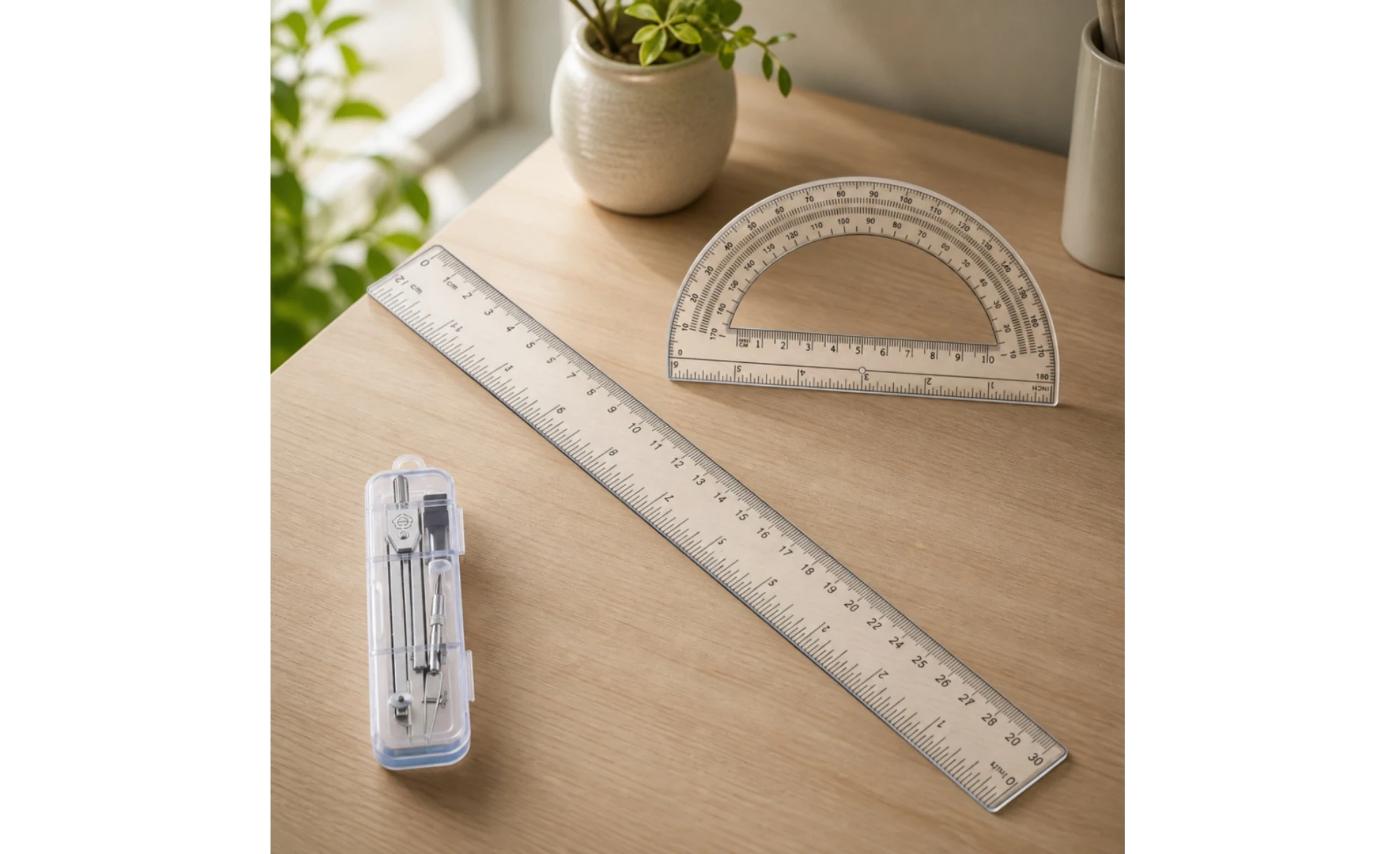 Geometry Tool Kit AllAll-in-1 Geometry Set with Case Drawing Tool Kit Clear Stationery Multi-Purpose for Students, Schoolwork Geometry Tool Kit AllAll-in-1 Geometry Set with Case Drawing Tool Kit Clear Stationery Multi-Purpose for Students, Schoolwork