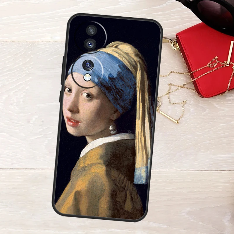 Johannes Vermeer Phone Case For Honor 90 70 50 Lite Magic 5 6 Pro X6 X7 X8 X9 X6a X7a X8a X9a X8b X9b Cover