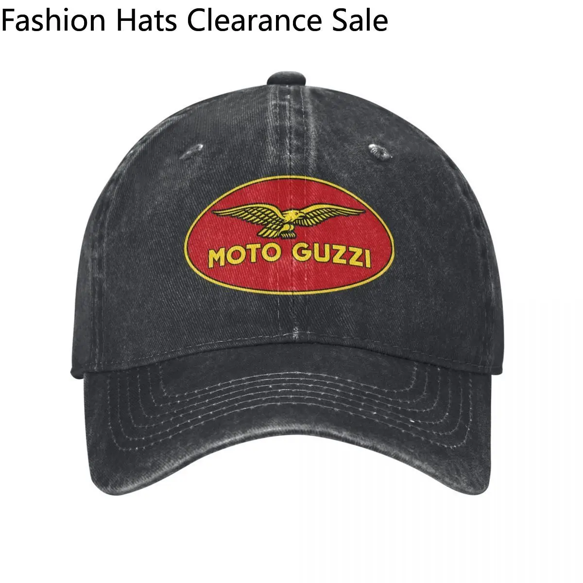 Moto Guzzi Motorcycle Men Women Baseball Cap Racing Distressed Denim Washed Caps Hat Workouts Adjustable Fit Snapback Cap