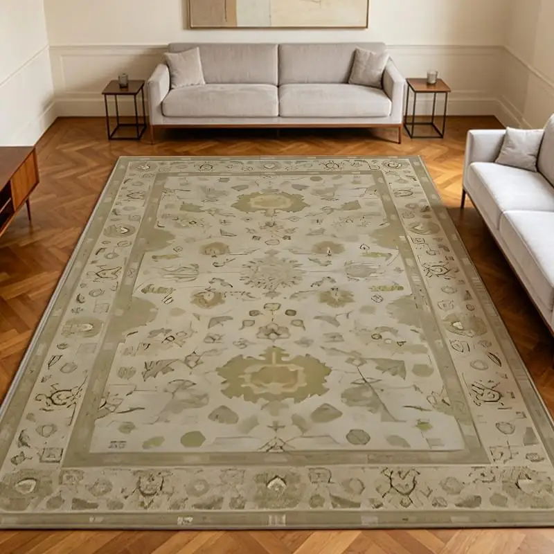 1 Piece of Vintage-Style Rug, Soft and Comfortable, Suitable for All Seasons, Easy to Maintain, Ideal for Living Room Decor, Bedroom Accent, Dining Area Styling, Home Decoration, Perfect for Autumn and Winter