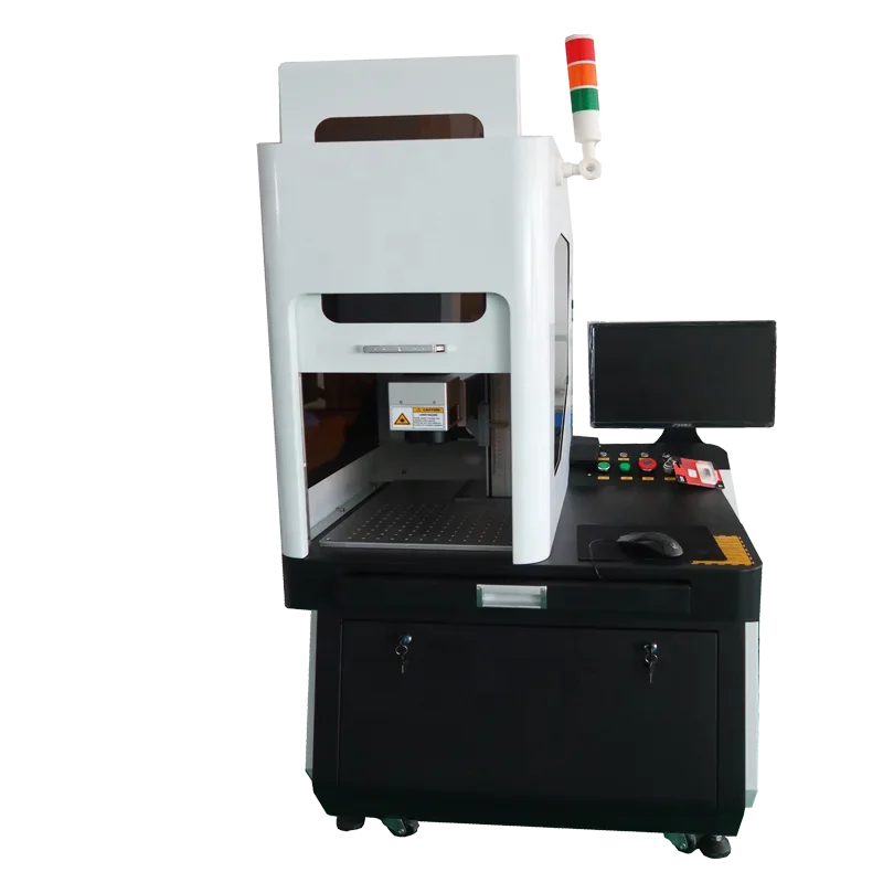 2026 Fiber Laser Marking Machine With Semi-enclosed Protective Cover Raycus MAX 20W30W50W 100W for Cutting Gold Silver Copper Je