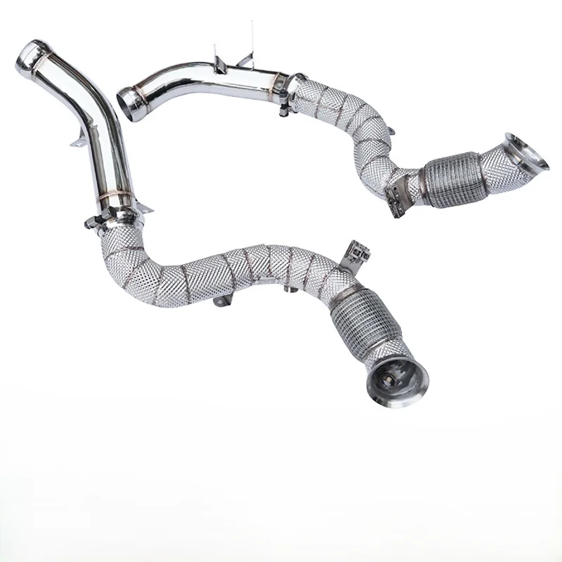 

For Mercedes-Benz E63/E63S AMG W213 4.0T 304 Stainless Steel Customized Polished Heat Wrapped Exhaust Pipe