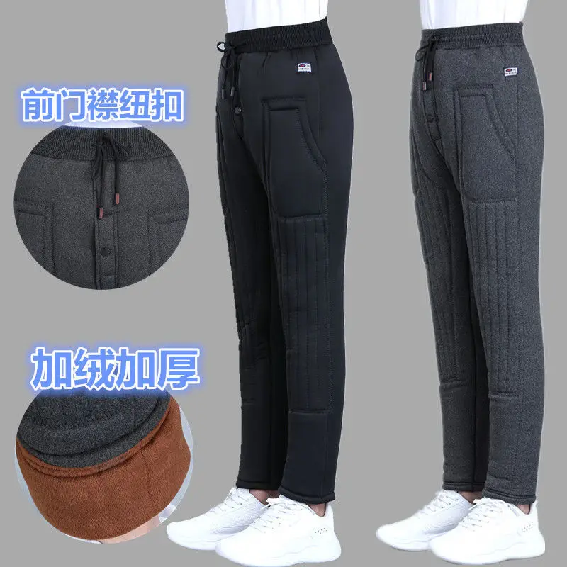 

Men's Winter Botttoms 2023 New Wool Cotton Long Johns Underwear Pants Male Wool Bottom Thermal Leggings Warm Trouser Pants X75