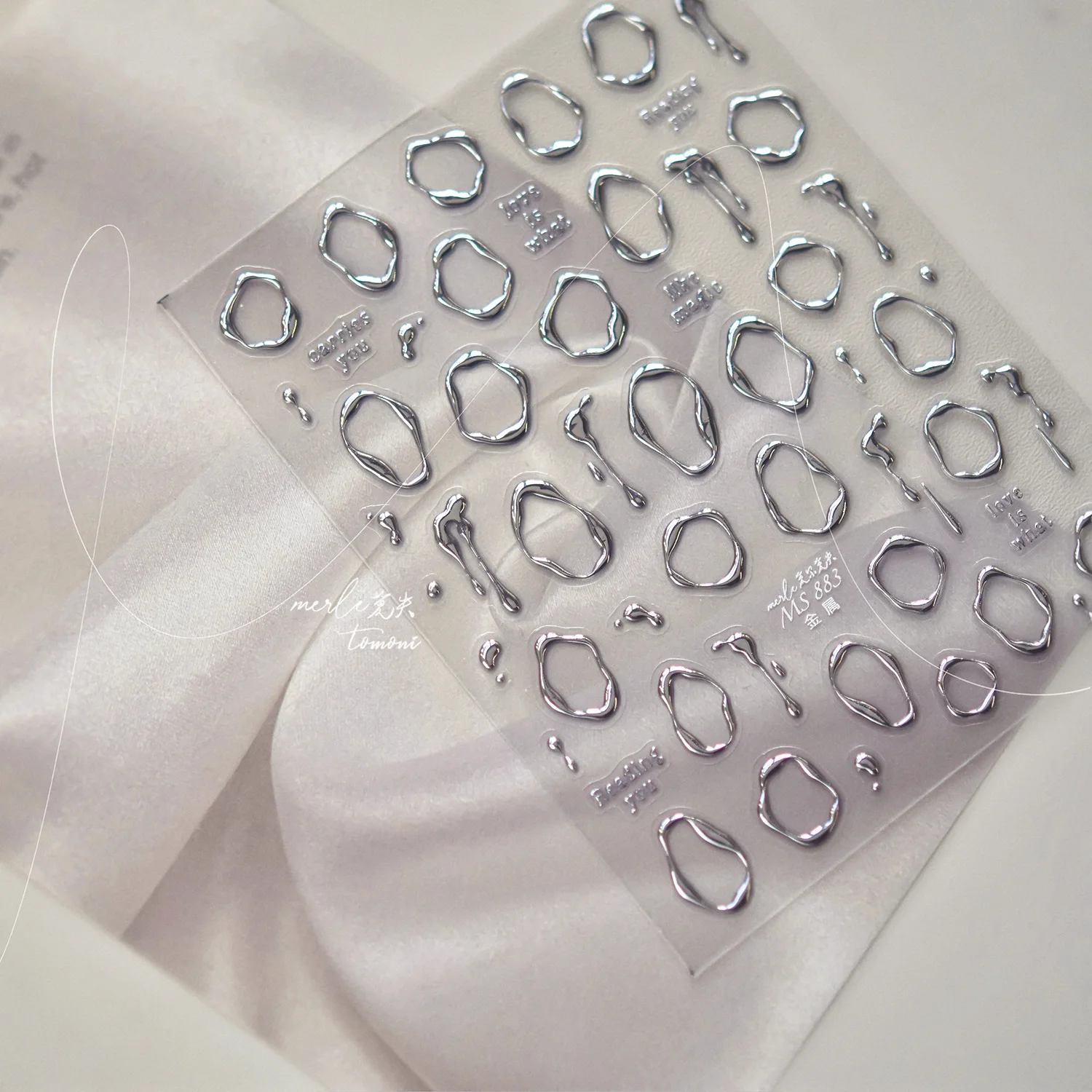 1 قطعة الذهب الفضة معدن مسمار ملصقات غير النظامية الانحناء على شكل قلب الغراء الخلفي الأظافر اكسسوارات ملصقات DIY بها بنفسك مانيكير الزينة