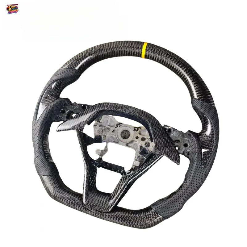 For Accord Tenth Generation  Odyssey Inspiron Racing Leather Carbon Fiber F1 Shape Steering Wheel