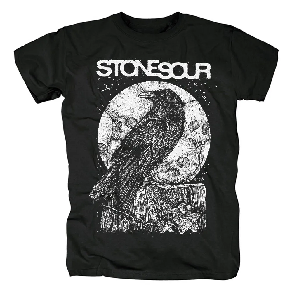 Summer versatile short-sleeved Stone Sour T-shirt with hard rock metal print