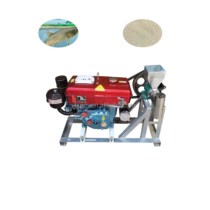 

TX Automatic Floating Fish Feed Food Making Press Extruder Machine Diesel Engine Floating Fish Feed Pellet Machine