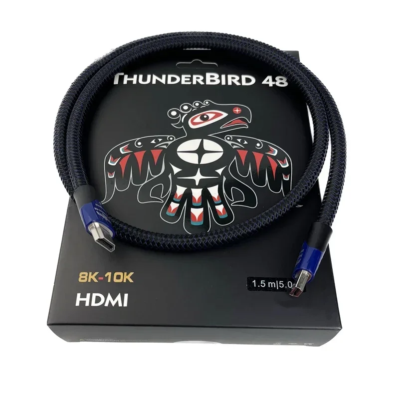 ThunderBird 48 8K 10K HDMI Cable 10% Silver Copper eARC HD AV TV 48Gbps 2.1 High Speed HiFi Audio Video HDMI Cable