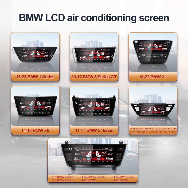 STWEI Digital AirCon AC Panel For BMW 1/2/3/4/5/X1/X2/X3/X4/X5/X6 Series Heated/Cooling Digital Air Conditioner Control Screen