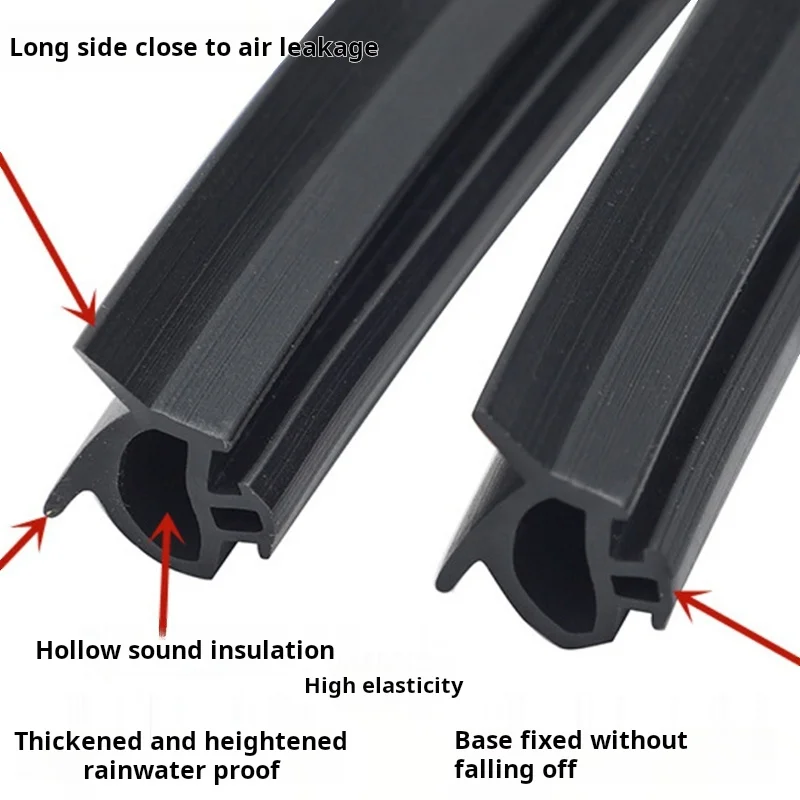 4M POK Broken Aluminum Window Soundproof Adhesive Strip Door Window Frame Fan Sealing Strip Waterproof Windproof