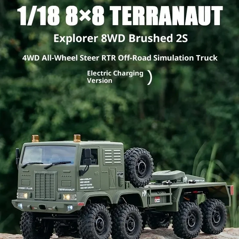 

Hobby Plus масштаб 1/18 радиоуправляемый автомобиль Cr18p Terranaut Explorer 8 Drive 8-колесный руль мобильный грузовик Rtr подходит подарок на день рождения для мальчиков