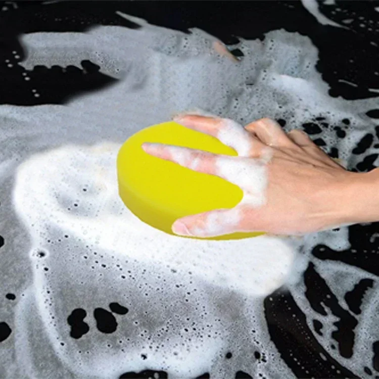 12Pcs Car Foam Sponge Wax Applicator Cleaning Detailing Pads Car Waxing Polishing Pad Home Car Wash Care 10cm Car Cleaning Kit image 4