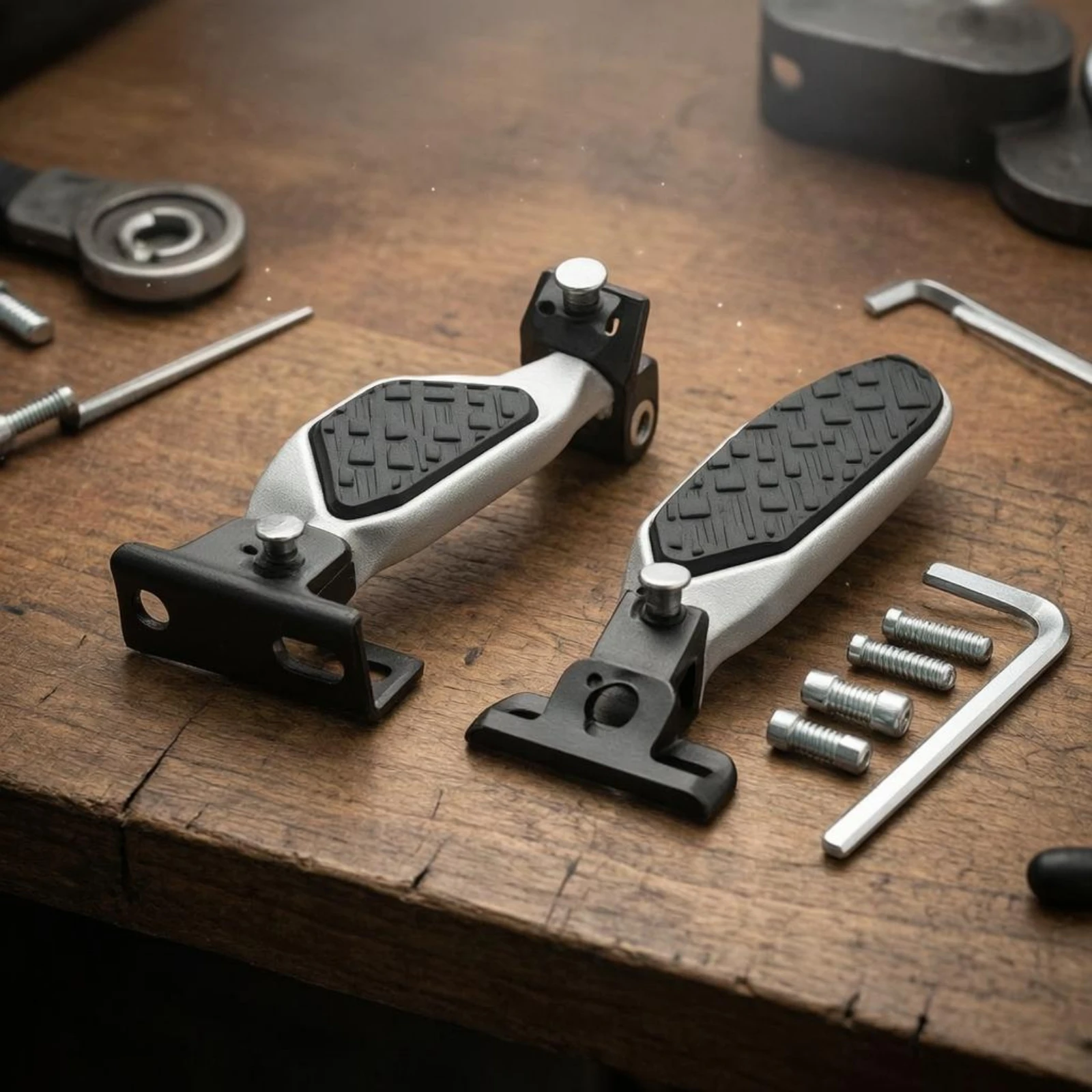 

Foldable Electric Bicycle Foot Pegs Angled Pivoting Fold-down Footrests Electric Bicycle Footrest Easy Install Ride Footrest