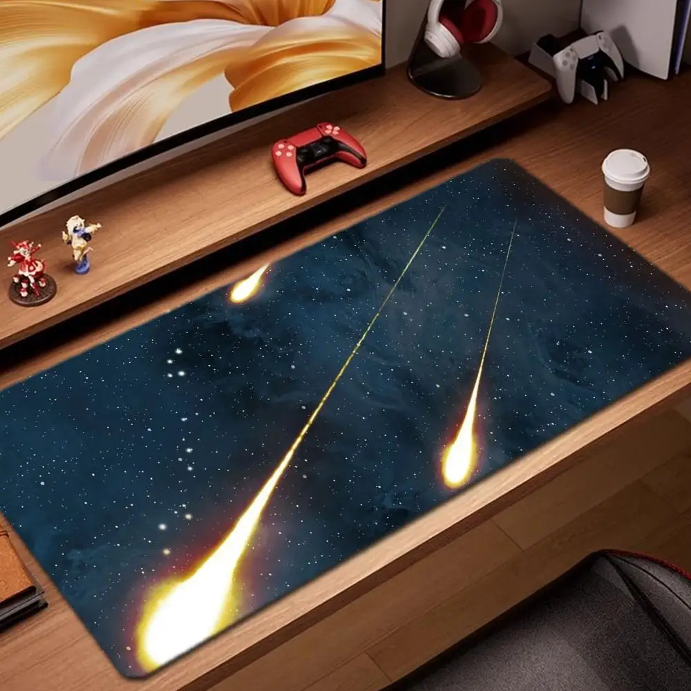 

meteor Mouse Pad Game Accessories keyboard pad XXL large locking edge 900X400 mm table mat Gaming mousepad