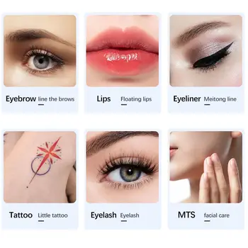 Bezdrátový PMU stroj Permanentní make-up pro obočí Miroblading Oční linky Rty Mikroshading Profesionální rotační tetovací pero Pistol Kit 12 nejlepší prodej dermoterapeutická pistole - №12