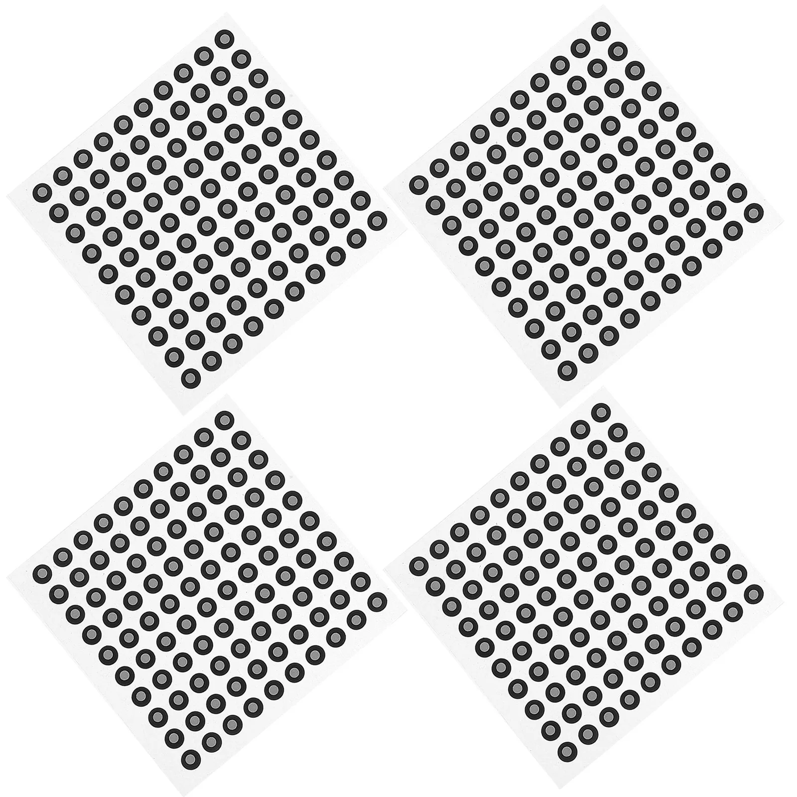 

4 Sheets 200 Dots 10Mm Od 6Mm Id Diffuse Reflective Tracking Dots for 3D Scanning Systems Optical Measurement Motion Capture