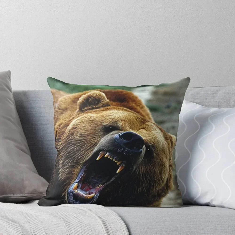 Grizzly Bear Throw Pillow autumn pillowcase Couch Cushions Cushion Cover Set pillow