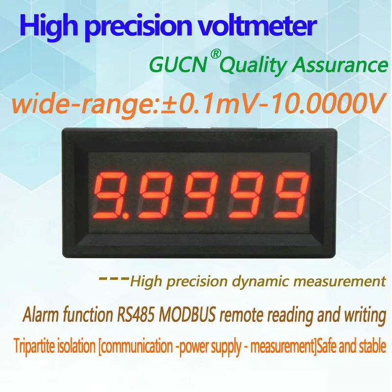 

BY539V Guichen 5-bit microampere high-precision digital ammeter ± 0.1mV - 10.0000V Communication RS485