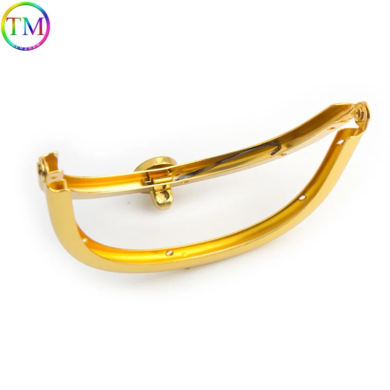 1/4/8PCS 10cm/11cm/16.5cm Gold Alloy Bag Handle Kiss Clasp Buckle Wallet Purse Frame Handbag Frame Ring Bags Clutch Handle