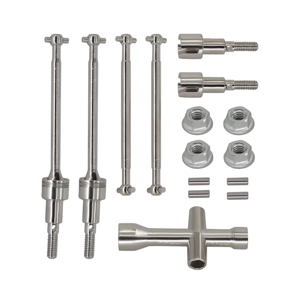 Metal Front And Rear Drive Shaft CVD Dogbone Kits Set For 1/10 SCY Brushless 16101 16102 16103 Pro