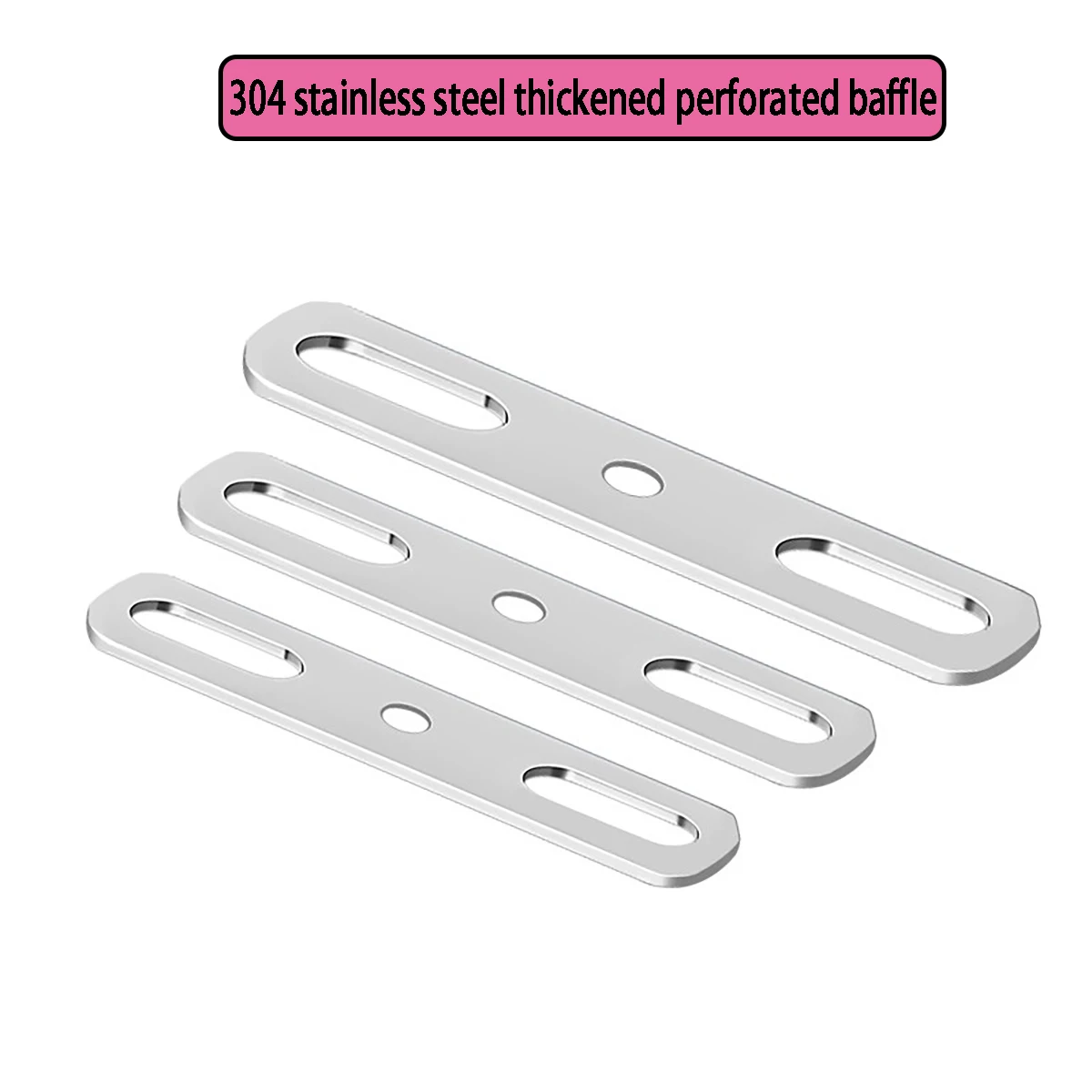 304 Stainless Steel Thickened Flat Washer - With Hole Metal Plate Bolt Accessory Straight Steel Iron Sheet Baffle