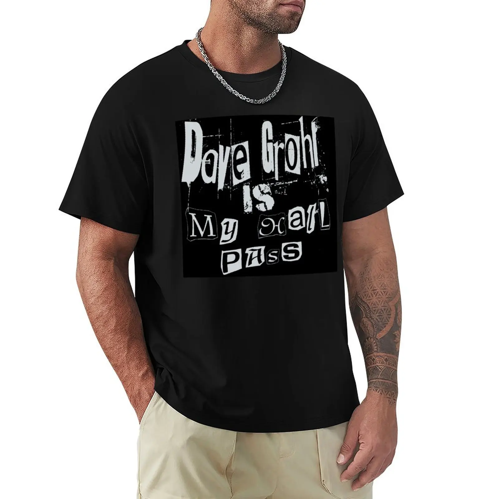Dave Grohl Hall Pass T-Shirt Quick Dry Fishing T-Shirt