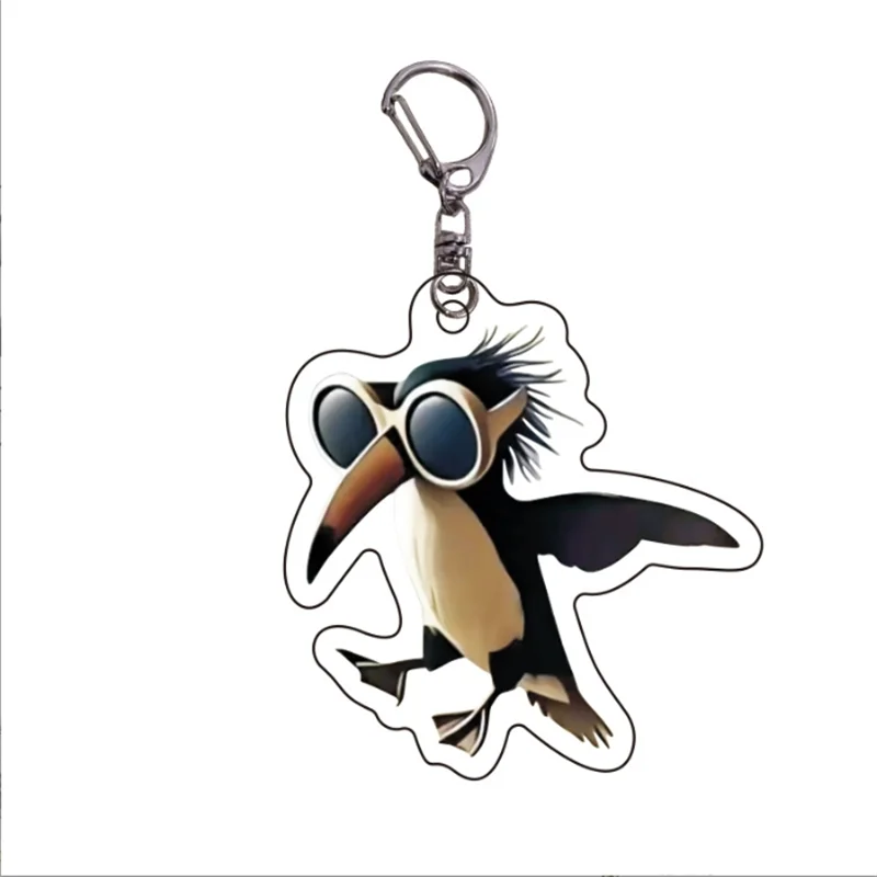 شان هاي جينغ الاكريليك مدينة غريبة الوحش مضحك مجردة المفاتيح قلادة