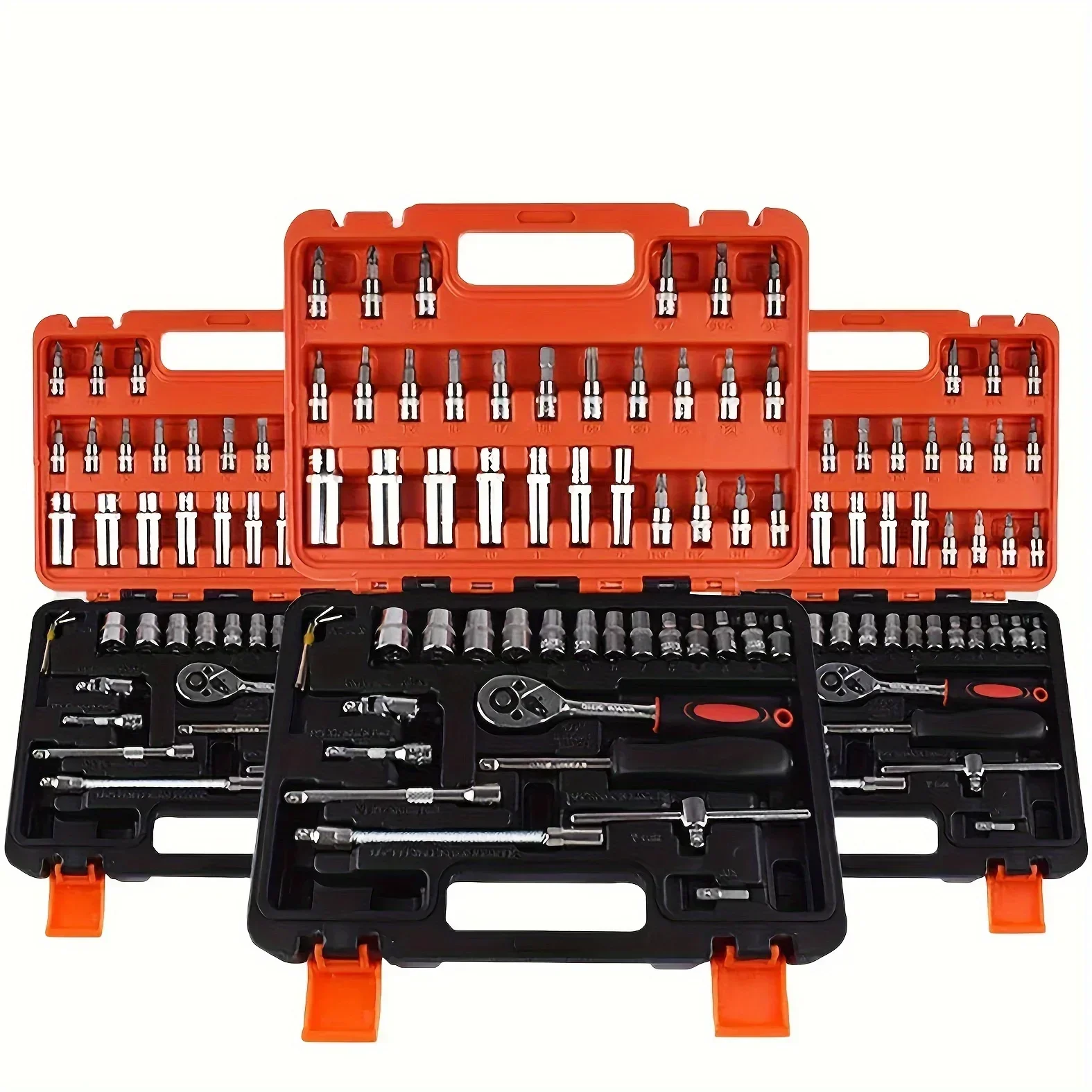 High-end Professional 216 PieceSet,Ratchet Wrench Set,Auto Parts Repair Fast Ratchet Wrench and Other Auto Repair Accessories