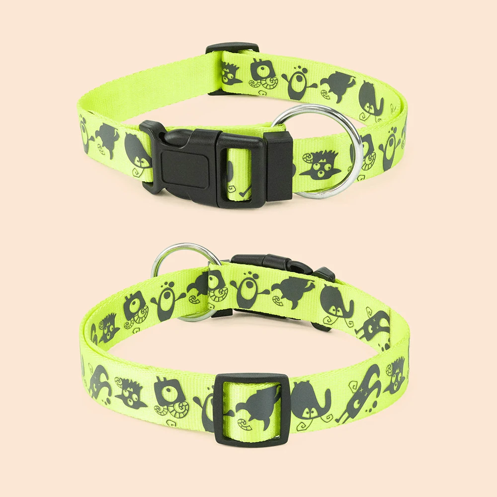 جميعًا لطوق الكلاب مع ملحقات الكلاب المطبوعة على شكل حيوانات للحيوانات الأليفة والجرو وإكسسوارات الحيوانات الأليفة وأطواق الكلاب #6