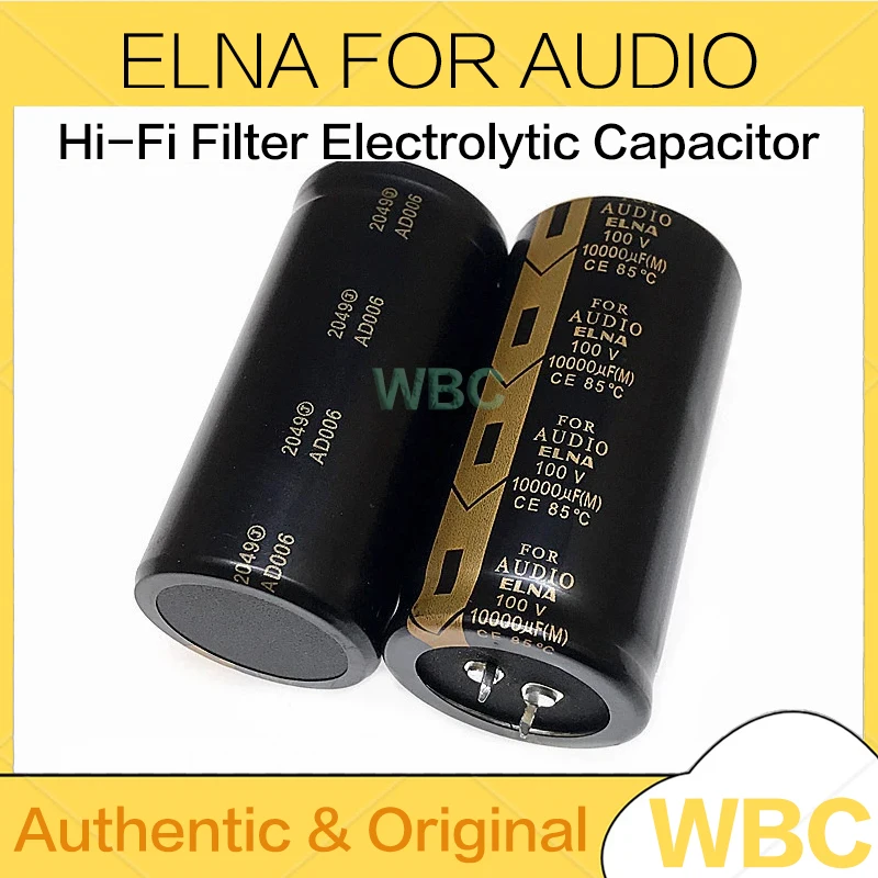 2 stks/partij ELNA VOOR AUDIO Serie 35V 50V 63V 80V 100V 6800UF 4700UF 8200UF 10000UF Hi-Fi Filter Elektrolytische Condensator Originele