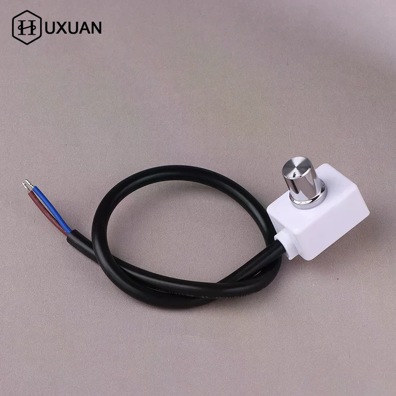 

Flicker Free DC 0-10V/1-10V Mini Knob Dimmer PWM Controller Rotary Brightness Adjustment For LED Grow Light Fixtures With Switch