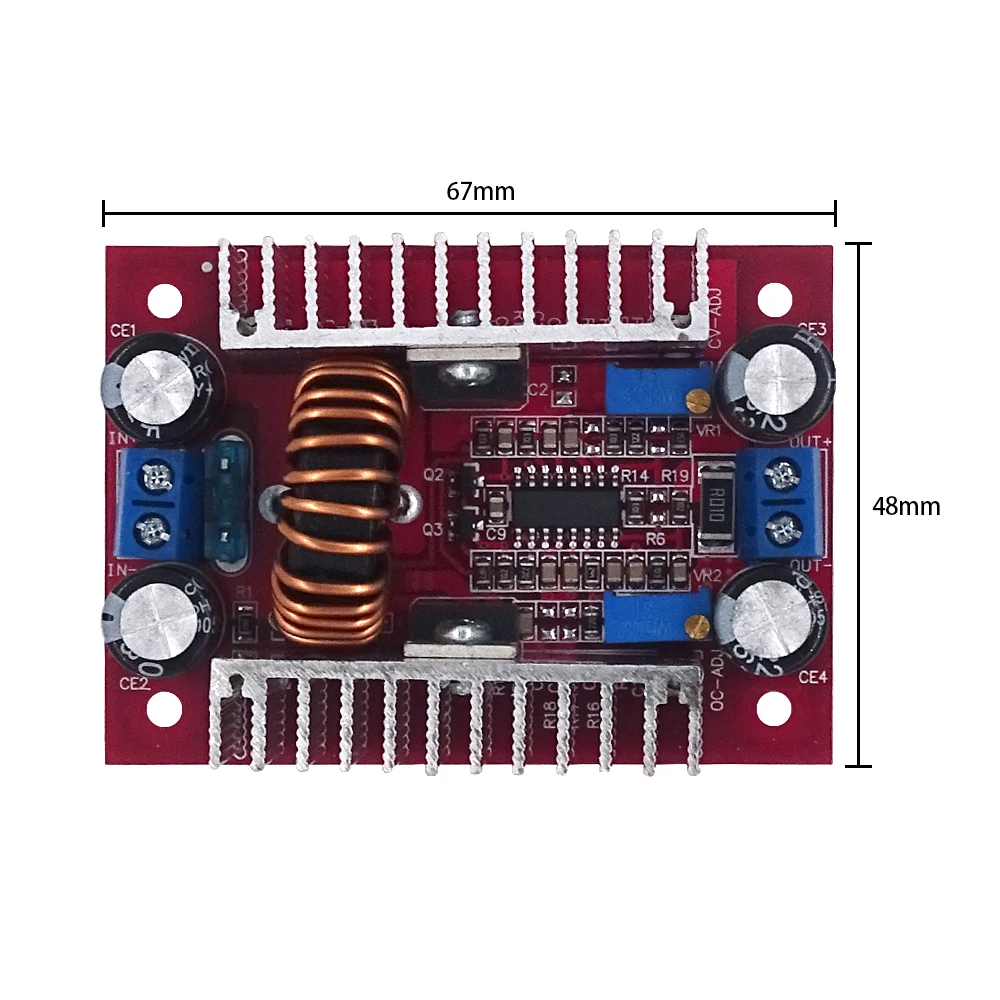 400W 15A DC-DC Power Converter Boost Module Step-up Constant Power Supply Module 8.5V-50V to 10V-60V LED Boost Module Wholesale