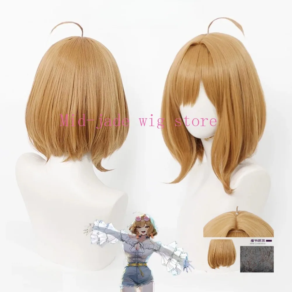 Game Anis Cosply Wig Scalp Collarbone Length for Fans