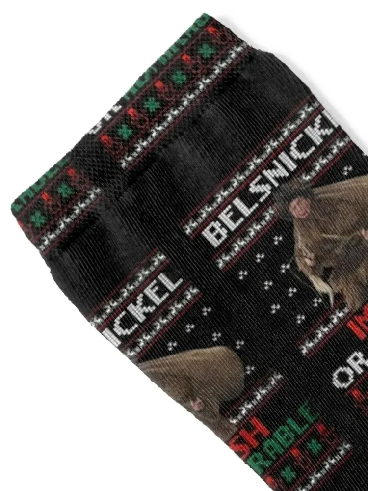 Belsnickel impish or Admirable Dwight The Office Ugly Socks cotton Soccer anti slip football sports stockings Girl'S Socks Men's