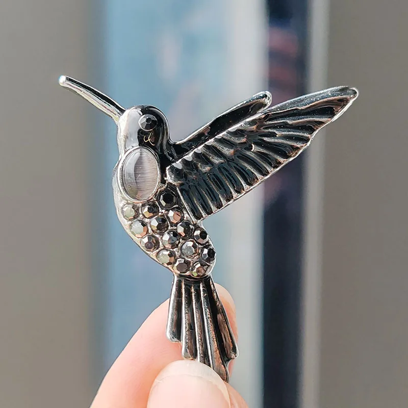 Fashionable Hummingbird Brooch Rhinestone Accessories High-end Women\'s Brooch Party Accessories