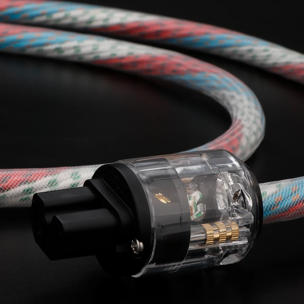 Hifi Audio US/EU Stromkabel Netzstecker OFC Kupferkabel Hi-End 400 Signature Mit Vergoldeten Anschlüssen – Detail 12