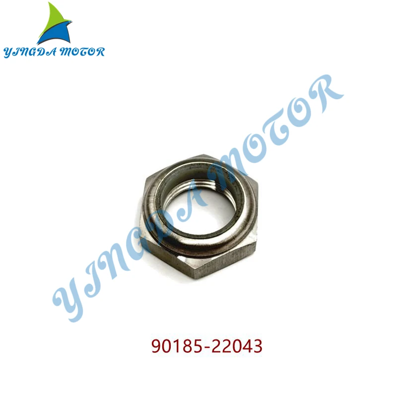 

Self Locking Nut Stainless 90185-22043 Hex Locknut Sturdy for Outboard Motor 90185-22043 Boat accessories