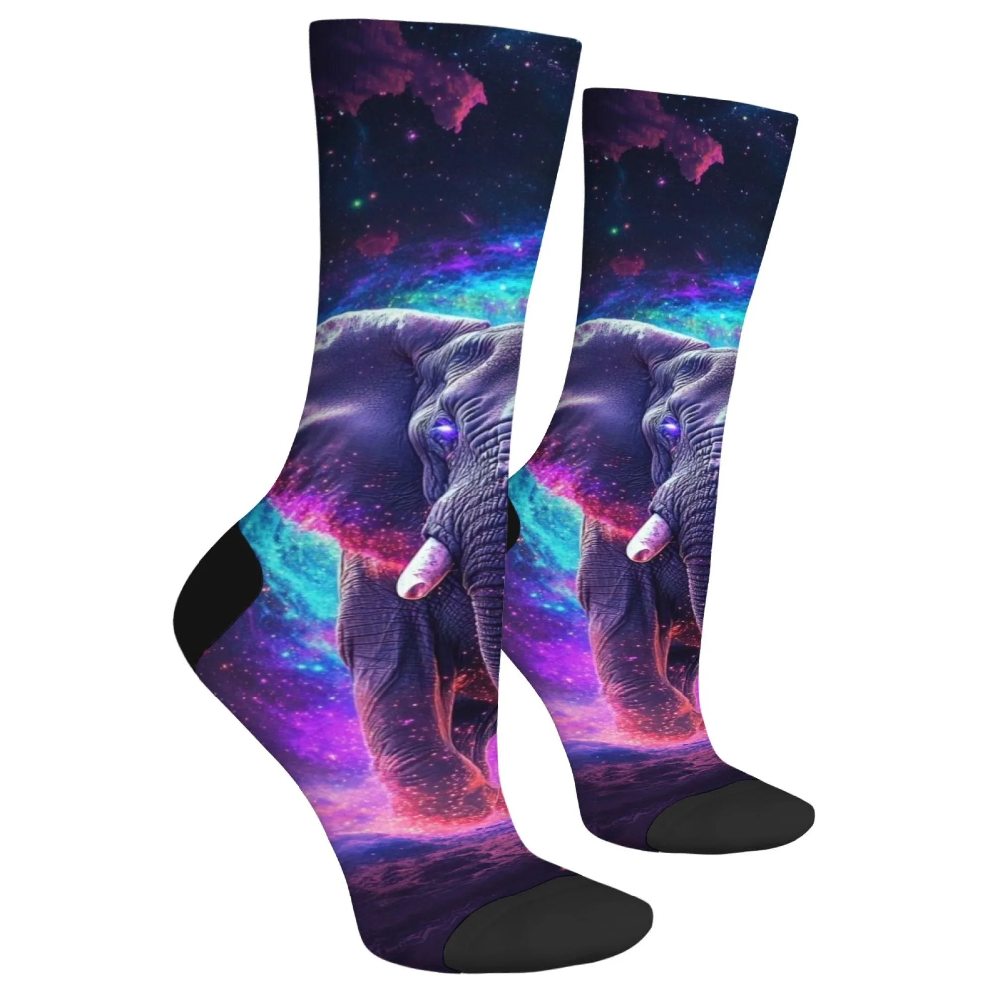 Męskie skarpetki Dream Crazy Elephant, nowatorskie, uliczne, hip-hopowe, śmieszne skarpetki Harajuku w stylu retro, modne, wygodne, wesołe skarpetki na prezent.