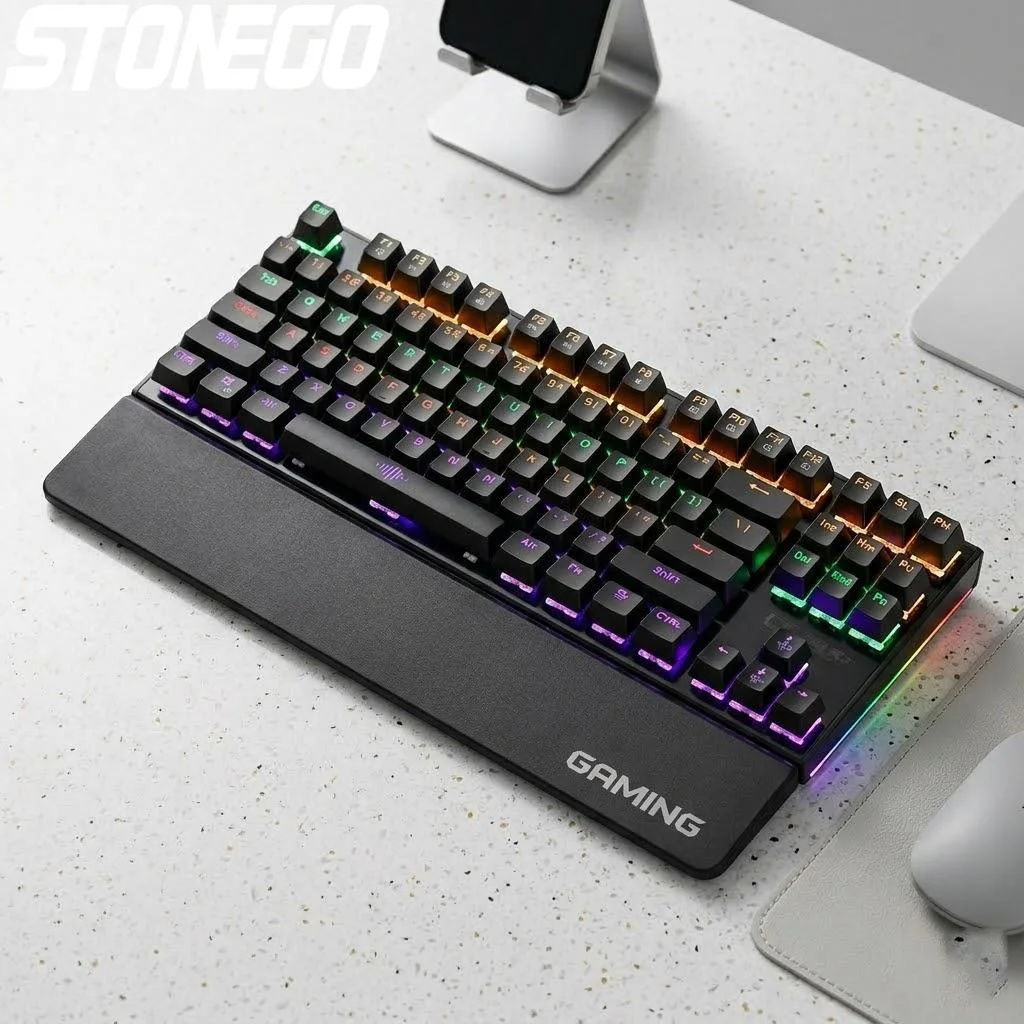 

Механическая игровая клавиатура USB, проводная, 26 клавиш, с защитой от фантомных нажатий, с LED-подсветкой, для геймеров