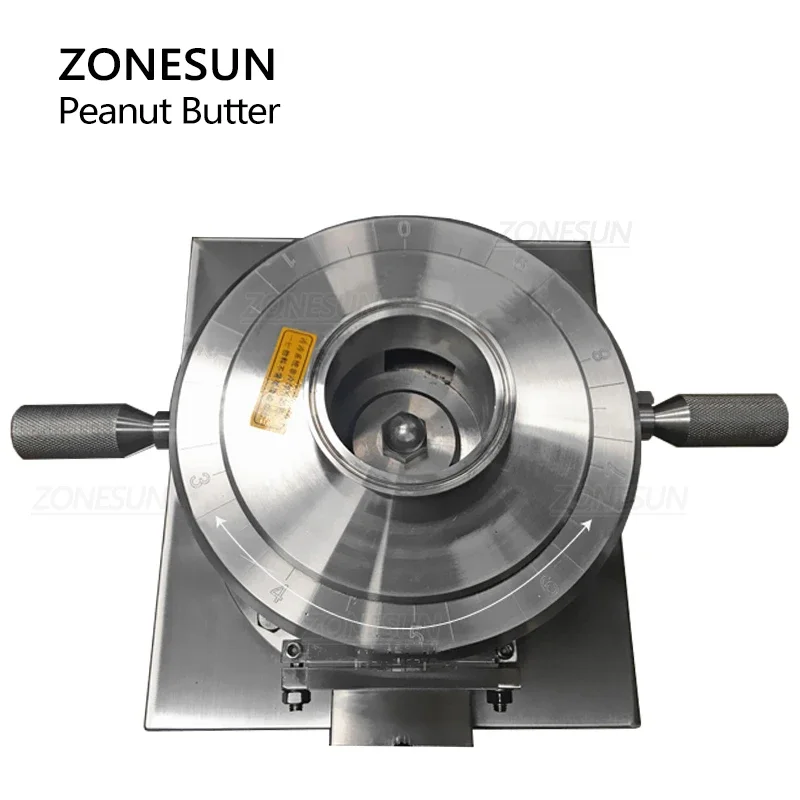 ZONESUN ZS-JM80 Automatic Colloid Mill Peanut Sesame Pepper Colloid Grinding Machine Grinder Food Sauce Processor