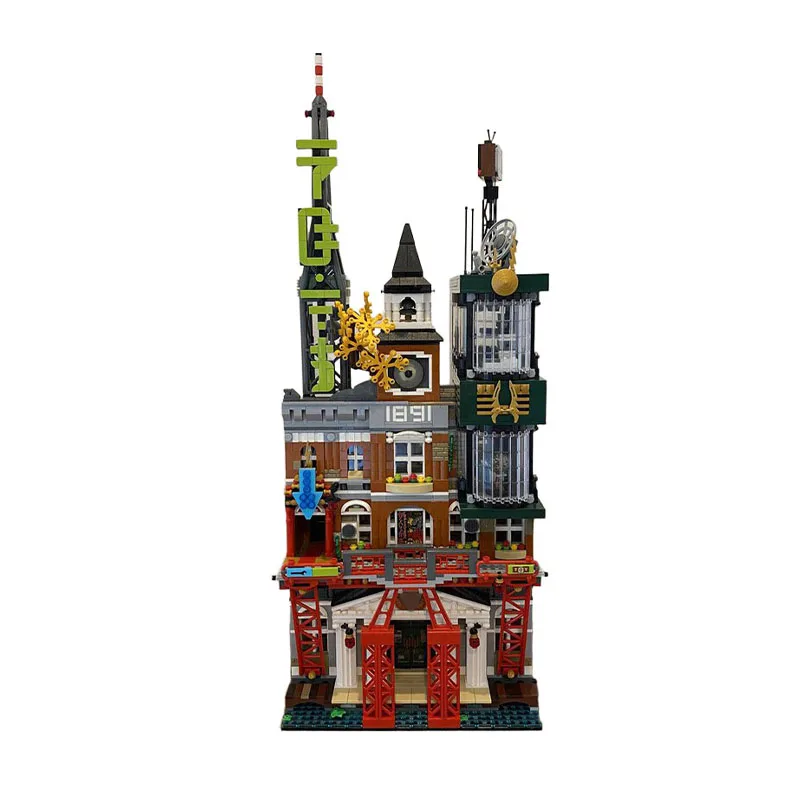 4036pcs MOC Ninjia City Television NGTV The Ninjago Movie Model Building Blocks Christmas Gifts Construction Toy Brick Kids