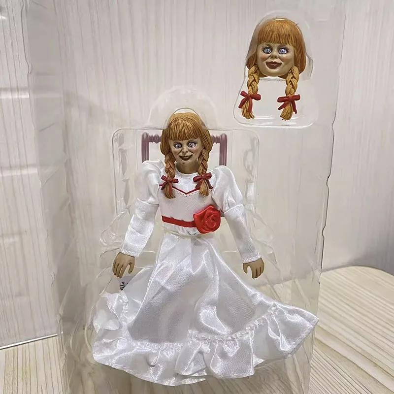 NECA 14893 Annabelle Action Figuras Halloween Horror Figure Anime GK Statue Manga Figurine Toys Model Ornament Gift for Kids