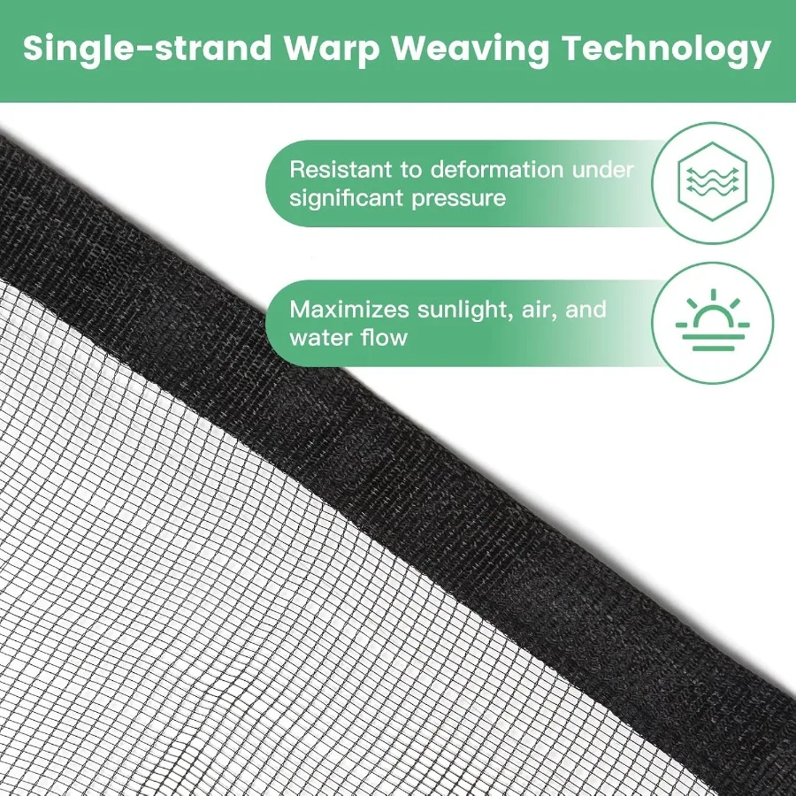 10 Ft. x 10 Ft. Garden Netting with Grommets for Protecting Plants Fruit Trees and Ponds from Squirrels Birds Hail and Other An