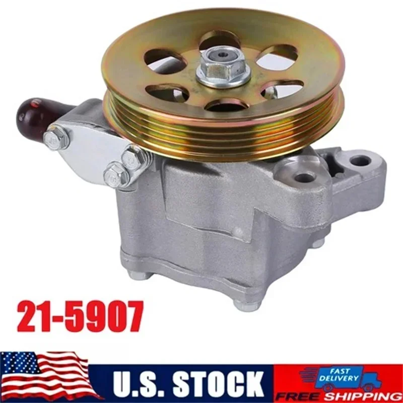 

Power Steering Pump w/Pulley 21-5907 Compatible for Acura CL Honda Accord Odyssey Isuzu Oasis 2.2L